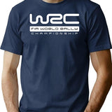 World Rally Championship T-Shirt for Men & Women, T-Shirts Graphic Tee - Navy