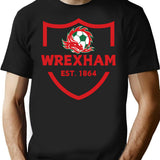 Wrexham Est. 1864 Celebrate The Legacy T-Shirt for Men & Women, T-Shirts Graphic Tee - Black