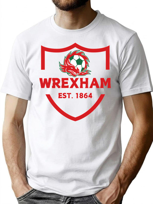 Wrexham Est. 1864 Celebrate The Legacy T-Shirt for Men & Women, T-Shirts Graphic Tee - White