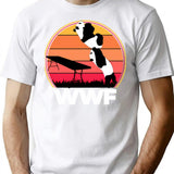 Wwf Wrestling Pandas T-Shirt for Men & Women, T-Shirts Graphic Tee - White