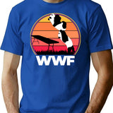 Wwf Wrestling Pandas T-Shirt for Men & Women, T-Shirts Graphic Tee - Blue