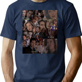 X-Files Mulder And Scully Collage T-Shirt for Men & Women, T-Shirts Graphic Tee - Navy