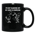 Xkcd I_M Not Slacking Off Black Coffee Mug, Gift Coffee Mug - Black