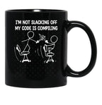 Xkcd I_M Not Slacking Off Black Coffee Mug, Gift Coffee Mug - Black