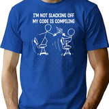 Xkcd I_M Not Slacking Off Premium Heavyweight Cotton T-Shirt - Blue