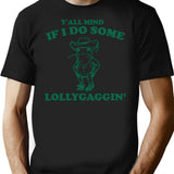 Y'All Mind If I Do Some Lollygagging Vintage Style Shirt Retro Frog Shirt Toad Shirt Cute Froggy Y2K T-Shirt for Men & Women, T-Shirts Graphic Tee - Black
