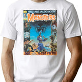 YEP Another Great Vintage Famous Monsters Magazine Cover! Classic Premium Heavyweight Cotton T-Shirt - White