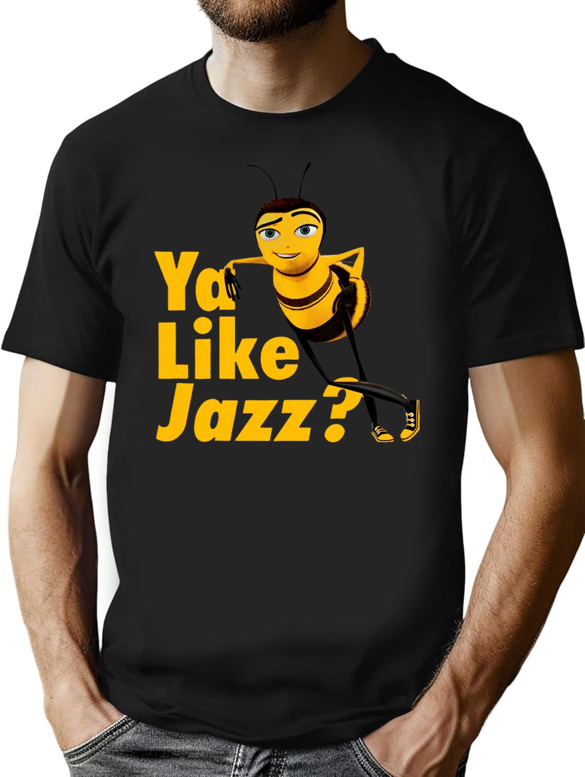 Ya Like Jazz Bee Movie Premium Heavyweight Cotton T-Shirt - Black