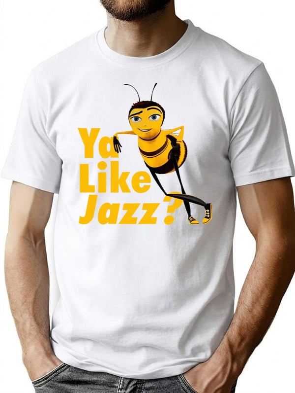 Ya Like Jazz Bee Movie Premium Heavyweight Cotton T-Shirt - White
