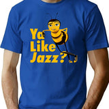 Ya Like Jazz Bee Movie Premium Heavyweight Cotton T-Shirt - Blue