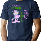 Yeah I'M A Gamer Essential T-Shirt for Men & Women, T-Shirts Graphic Tee - Navy