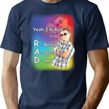 Yeah I'M Rad T-Shirt T-Shirt for Men & Women, T-Shirts Graphic Tee - Navy