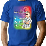 Yeah I'M Rad T-Shirt T-Shirt for Men & Women, T-Shirts Graphic Tee - Blue