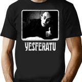 Yesferatu Funny Nosferatu Positive Goth Horror Lover Gift Meme Classic Premium Heavyweight Cotton T-Shirt - Black