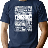Yorkshire Sayings T-Shirt for Men & Women, T-Shirts Graphic Tee - Navy