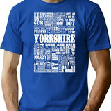 Yorkshire Sayings T-Shirt for Men & Women, T-Shirts Graphic Tee - Blue