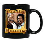 You Big Dummy Gold Black Coffee Mug, Gift Coffee Mug - Black