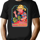 You Can Learn Sewing T-Shirt for Men & Women, T-Shirts Graphic Tee - Black