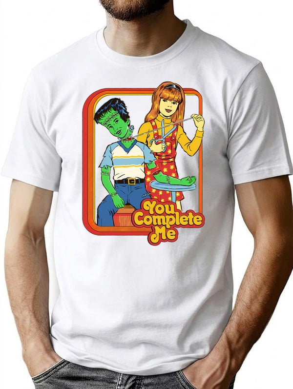 You Complete Me T-Shirt for Men & Women, T-Shirts Graphic Tee - White