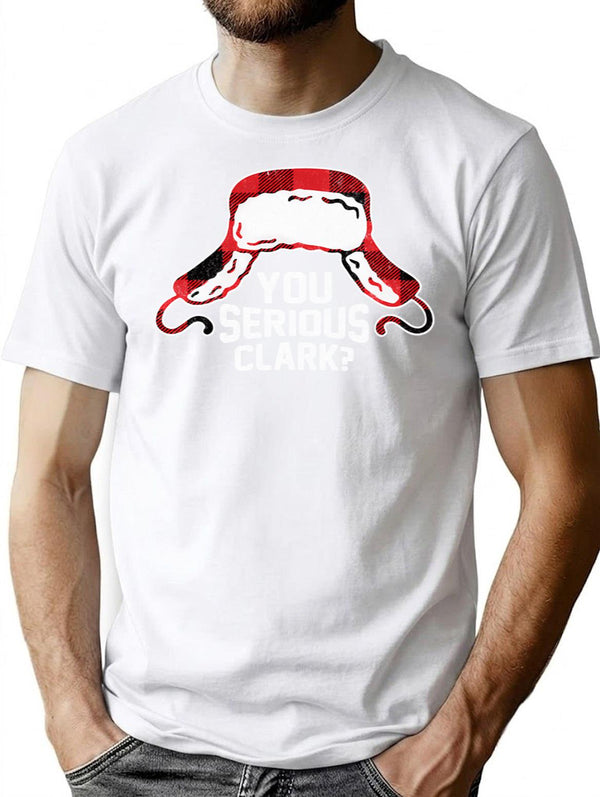 You Serious Clark - Vintage Design T-Shirt for Men & Women, T-Shirts Graphic Tee - White