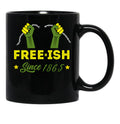 Young Black Free-Ish Since 1865 Black Coffee Mug - Black