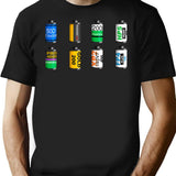Your Favourite Film Canisters T-Shirt for Men & Women, T-Shirts Graphic Tee - Black