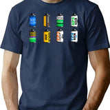 Your Favourite Film Canisters T-Shirt for Men & Women, T-Shirts Graphic Tee - Navy