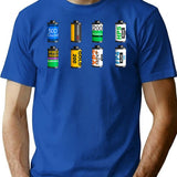 Your Favourite Film Canisters T-Shirt for Men & Women, T-Shirts Graphic Tee - Blue