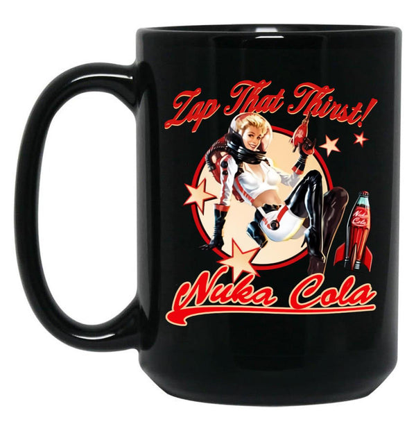 Zap That Thirst LTS Black Coffee Mug, Gift Coffee Mug - Black