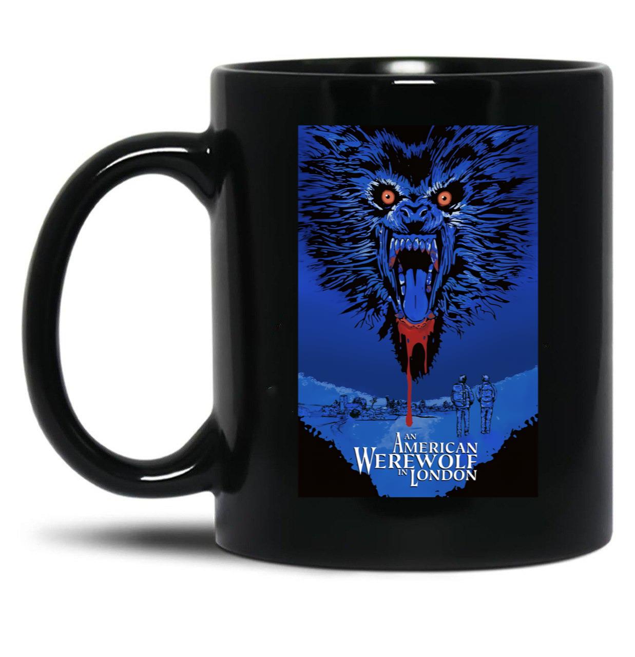 an American Werewolf in London Black Coffee Mug, Gift Coffee Mug