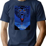 an American Werewolf in London Premium Heavyweight Cotton T-Shirt - Navy