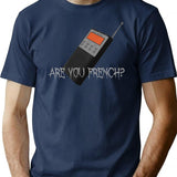 are You French Insym Phasmophobia Funny Premium Heavyweight Cotton T-Shirt - Navy