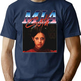mia Goth Essential Premium Heavyweight Cotton T-Shirt - Navy