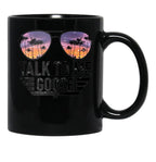 talk Black Coffee Mug, Gift Coffee Mug - Black