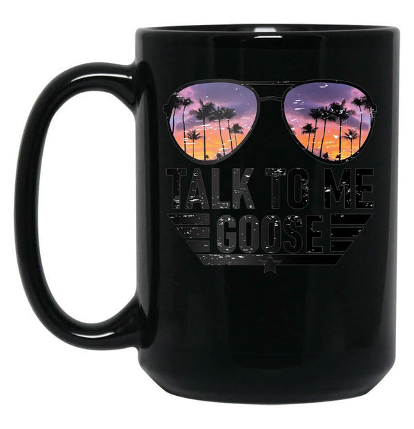 talk Black Coffee Mug, Gift Coffee Mug - Black
